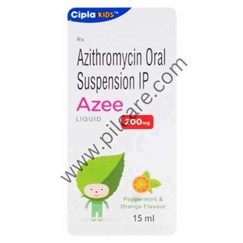 Azee 200mg Liquid Peppermint & Orange