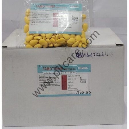 Bulk Famotidine Tablets 40mg (Oval/Yellow)