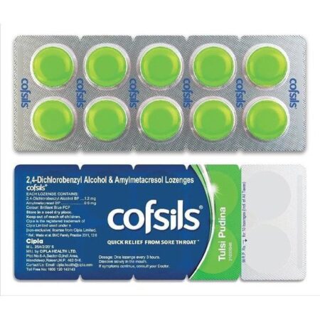 Cofsils for Quick Relief from Sore Throat Tulsi Pudina