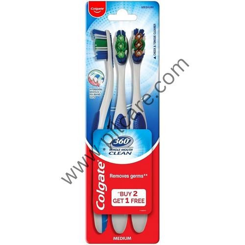 Colgate 360 Whole Mouth Clean Toothbrush ( Buy 2 Get 1 Free)