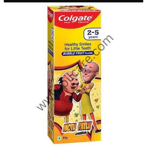 Colgate Kids Toothpaste 2 to 5 Years Bubble Fruit Motu Patlu