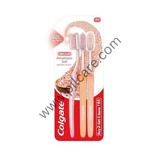 Colgate Slim Soft Toothbrush Himalayan Salt Buy 2 Get 1 Free