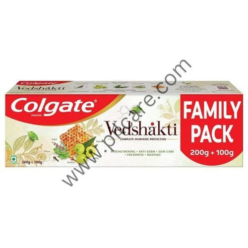 Colgate Swarna Vedshakti Toothpaste (200gm+100gm)