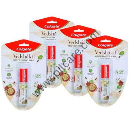 Colgate Vedshakti Mouth Protect Spray (10gm Each) Buy 3 Get 1 Free