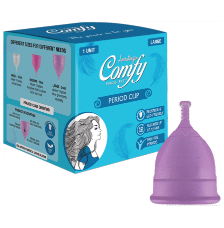 Amrutanjan Comfy Snug Fit Period Cup Large