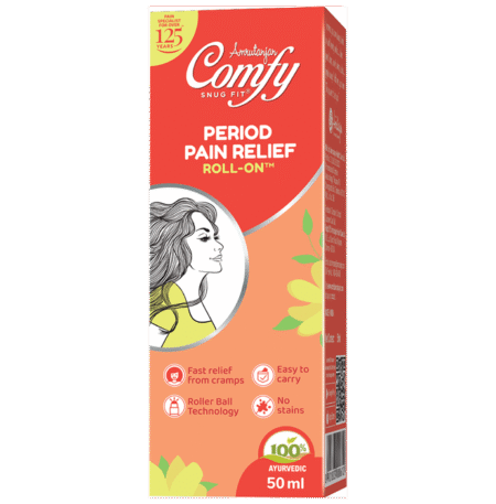 Amrutanjan Comfy Snug Fit Period Pain Relief Roll-On