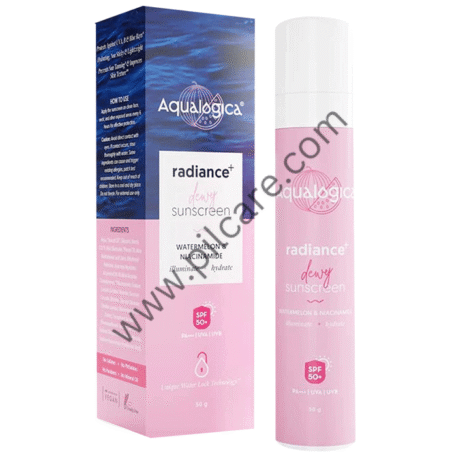Aqualogica Radiance+ Dewy Sunscreen for UVA/B & Blue Light Protection SPF 50+ PA+++