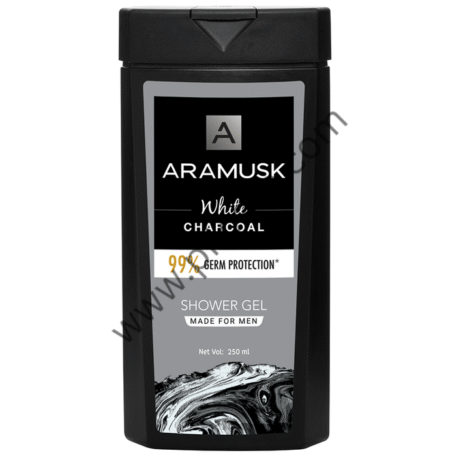 Aramusk White Charcoal 99% Germ Protection Shower Gel