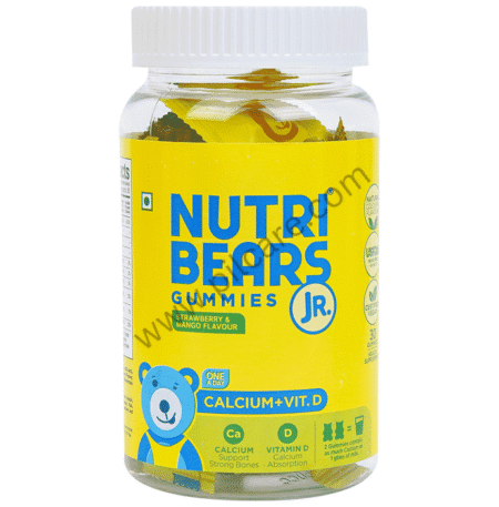 NutriBears Calcium+Vit D Complete Bone Support Gummies