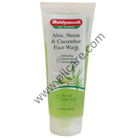 Baidyanath (Jhansi) Aloe, Neem & Cucumber Face Wash