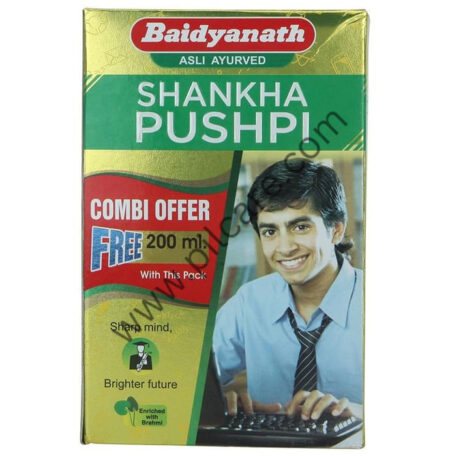 Baidyanath (Jhansi) Combo Pack of Shankha Pushpi 450ml with 200ml Free