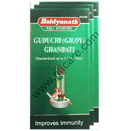 Baidyanath (Jhansi) Guduchi (Giloy) Ghanbati Tablet (60 Each)