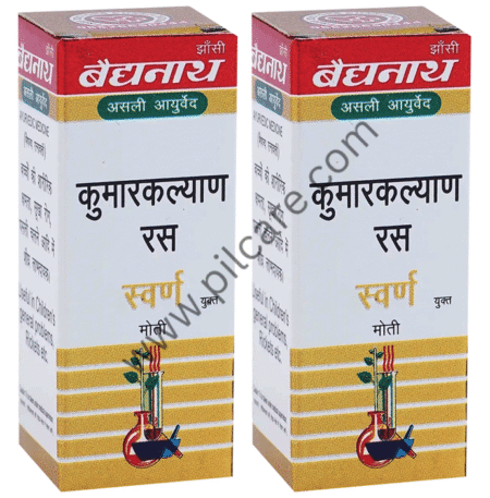 Baidyanath (Jhansi) Kumarkalyan Ras with Gold Pearl Tablet (10 Each)