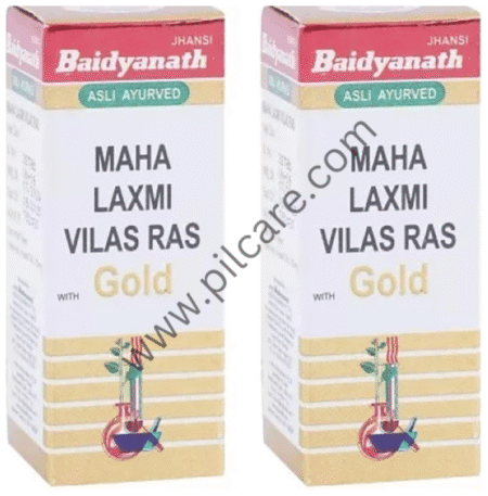 Baidyanath (Jhansi) Maha Laxmi Vilas Ras with Gold Tablets(25 Each)
