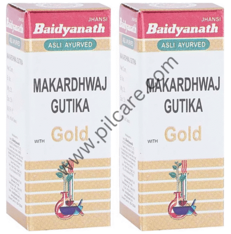 Baidyanath (Jhansi) Makardhwaj Gutika with Gold Tablet (1gm Each)