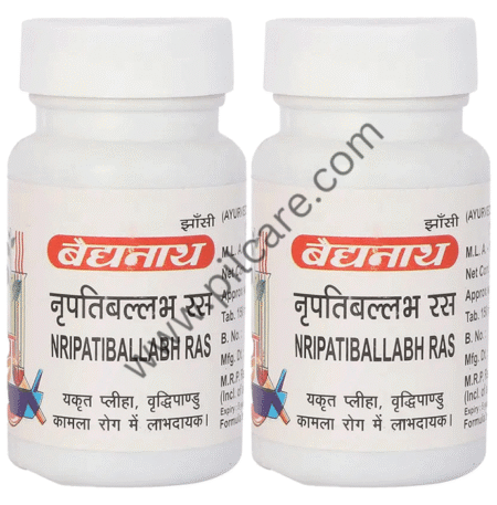Baidyanath (Jhansi) Nripatiballabh Ras Tablet (80 Each)