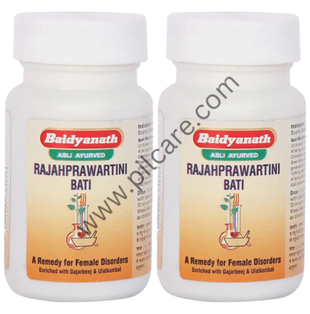 Baidyanath (Jhansi) Rajahprawartini Bati Tablet (80 Each)