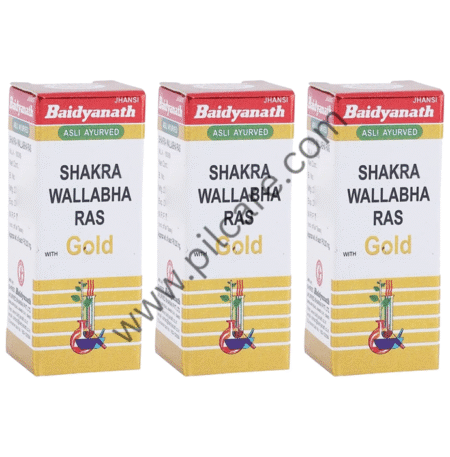 Baidyanath (Jhansi) Shakra Wallabha Ras with Gold Powder (1gm Each)