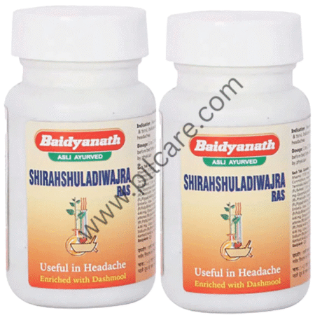 Baidyanath (Jhansi) Shirahshuladiwajra Ras Tablet (40 Each)