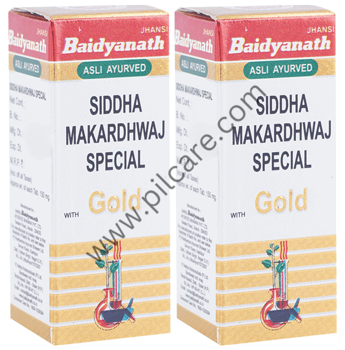 Baidyanath (Jhansi) Siddha Makardhwaj Special with Gold (10 Each)