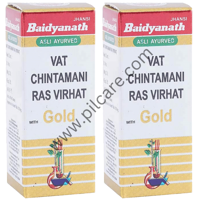 Baidyanath (Jhansi) Vat Chintamani Ras Virhat with Gold (25 Each)