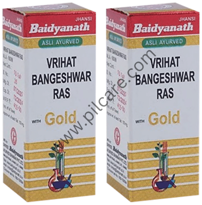 Baidyanath (Jhansi) Vrihat Bangeshwar Ras Tablet with Gold (25 Each)