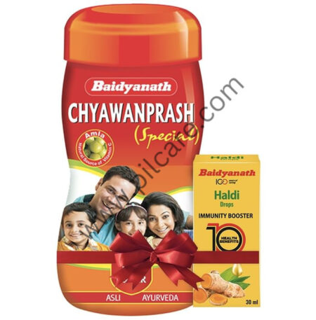 Baidyanath Chyawanprash Special Immunity Booster | For Strength & Stamina with Baidyanath Haldi Drop 30ml Free