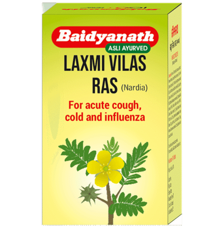 Baidyanath Laxmivilas Ras Tablet | For Cough, Cold, Headache & Fever
