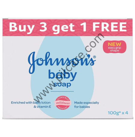 Johnson's Baby Soap (100gm Each) Buy 3 Get 1 Free