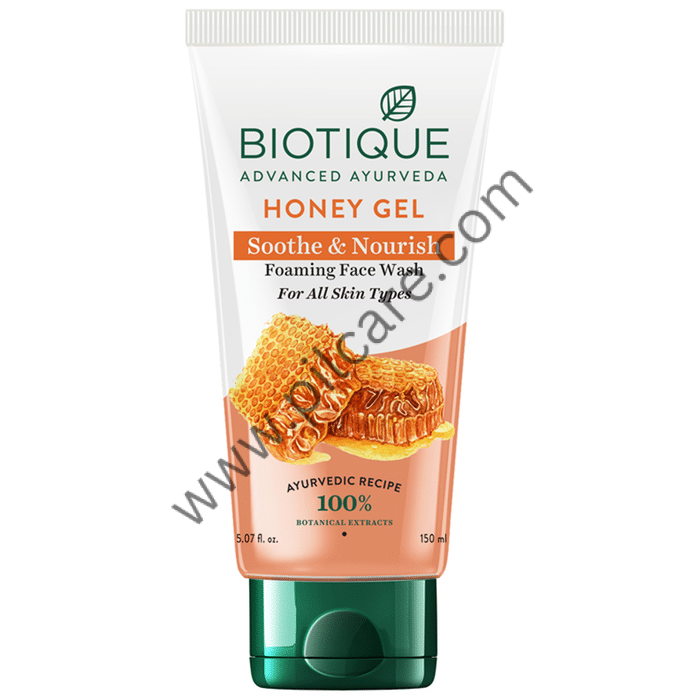 Biotique Honey Gel Soothe & Nourish Foaming Face Wash for all Skin Types