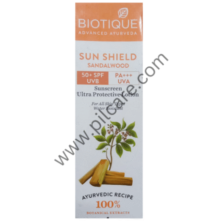 Biotique Sun Shield Sandalwood Ultra Protective Face & Body Lotion SPF 50+ PA+++