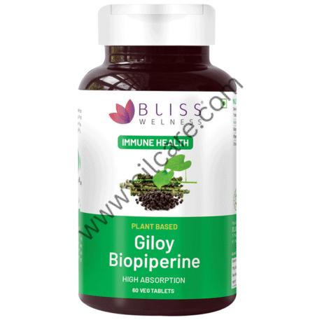 Bliss Welness Immune Health Giloy Biopiperine Veg Tablet