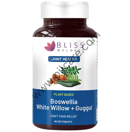 Bliss Welness Joint Health Boswellia White Willow + Guggul Veg Tablet