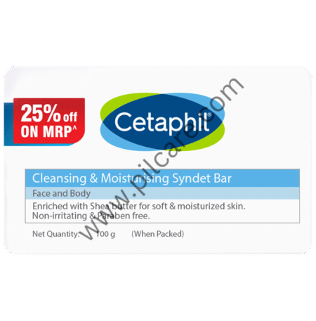 Cetaphil Cleansing & Moisturizing Syndet Bar (100gm Each)