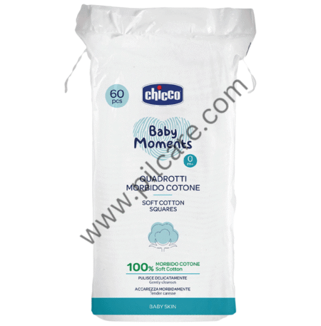 Chicco Baby Moments Soft Cotton Squares