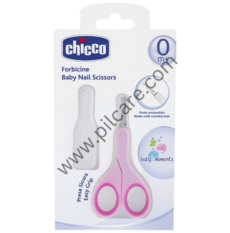 Chicco Baby Nail Scissors 0m+ Pink