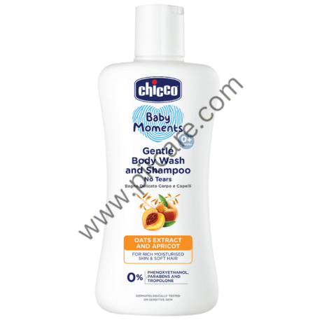 Chicco Gentle Body Wash and Shampoo Oats Extract and Apricot