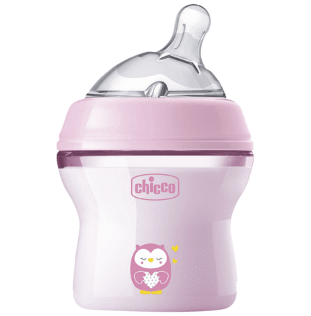 Chicco Natural Feeling 0M+ Feeding Bottle Pink