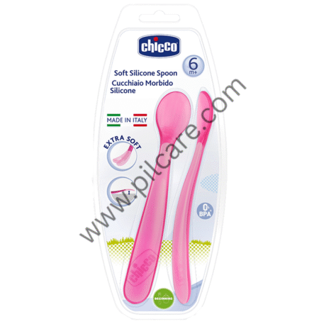 Chicco Softly Spoon 6m+ Pink