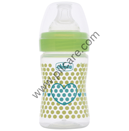 Chicco Wellbeing Feeding Bottle Green