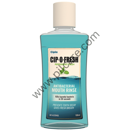 Cipla Peppermint Fresh Cip-O-Fresh Antibacterial Mouth Rinse