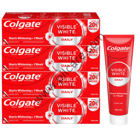 Colgate Visible White Toothpaste (120 gm Each)
