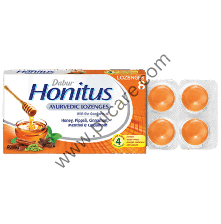 Dabur Honitus Ayurvedic Lozenges | Helps Relieve Cough & Sore Throat