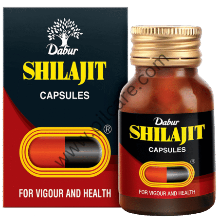 Dabur Shilajit Ayurvedic Capsules | For Immunity, Vigour, Strength, Stamina & Power