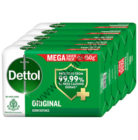 Dettol Original Germ Defence Bathing Soap Bar (150gm Each)