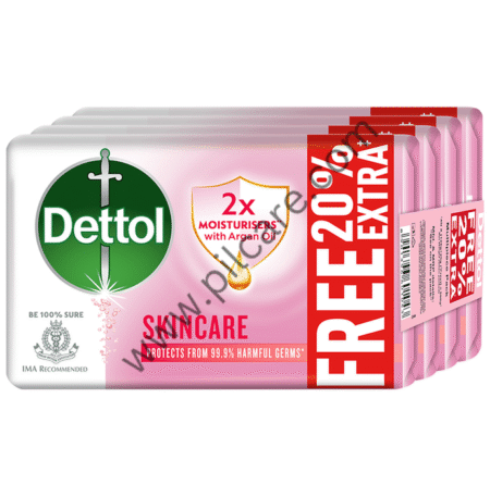 Dettol Skincare Moisturizing Beauty Bathing Soap Bar with 2x Moisturiser (125gm Each)