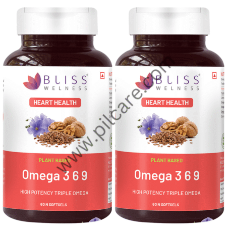 Bliss Welness Heart Health Omega 3 6 9 Softgel Capsule (60 Each)