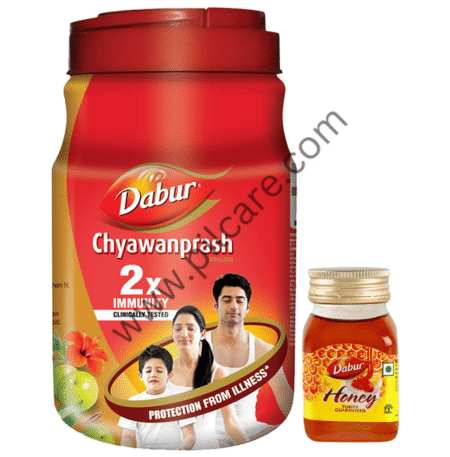 Dabur Chyawanprash | 3X Immunity Action | Builds Strength, Stamina & Overall Health with Dabur Honey 100gm Free