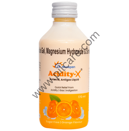 Dr. Morepen Acidity-X Liquid Sugar Free Orange