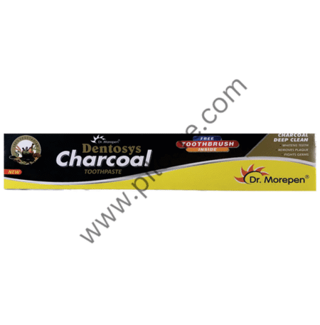 Dr. Morepen Dentosys Charcoal Toothpaste with Toothbrush Free